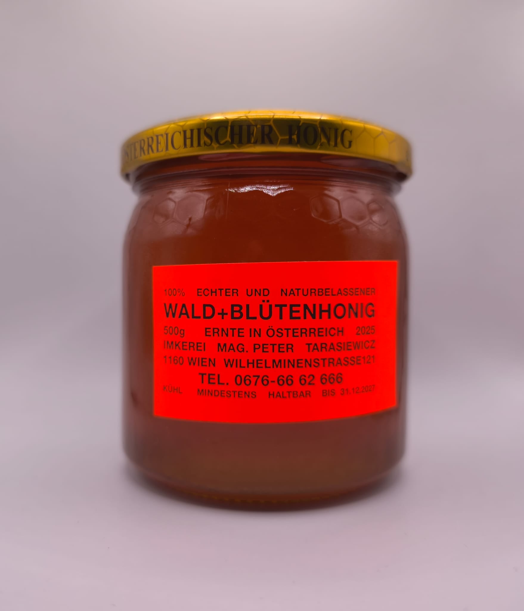 Wald + Blütenhonig · Wien · Imkerei Tarasiewicz